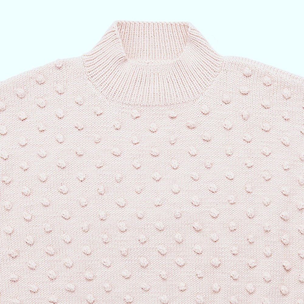 🦄ISO🦄 misha & and puff popcorn sweater in faded rose pink small or medium
